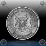 1oz SOMALIJA "SLON" 2015 - Antique Finish